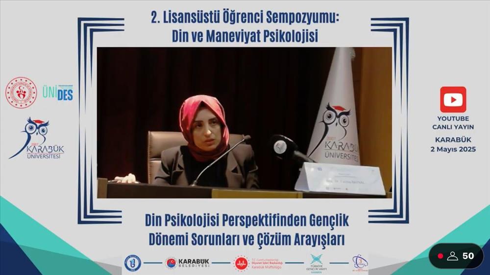 Doç. Dr. Fatma Baynal Din ve Maneviyat Psikolojisi Konulu Sempozyuma Katıldı