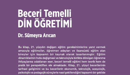 Dr. Sümeyra Arıcan’dan Yeni Yayın: Beceri Temelli Din Öğretimi