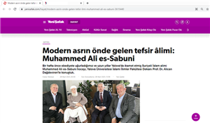 Dekan Dağdeviren, Yeni Şafak Gazetesi'ndeki Röportajında Sâbûnî Hocaefendi'yi Anlattı