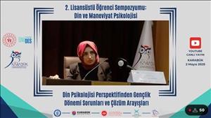 Doç. Dr. Fatma Baynal Din ve Maneviyat Psikolojisi Konulu Sempozyuma Katıldı