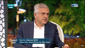 Prof. Dr. Süleyman Berk, Diyanet TV'nin Sahur Programına Konuk Oldu