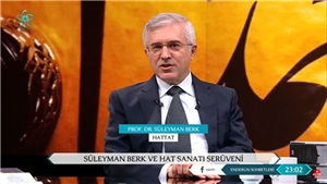 Prof. Dr. Süleyman Berk Vav TV'de Hat Sanatını Anlattı